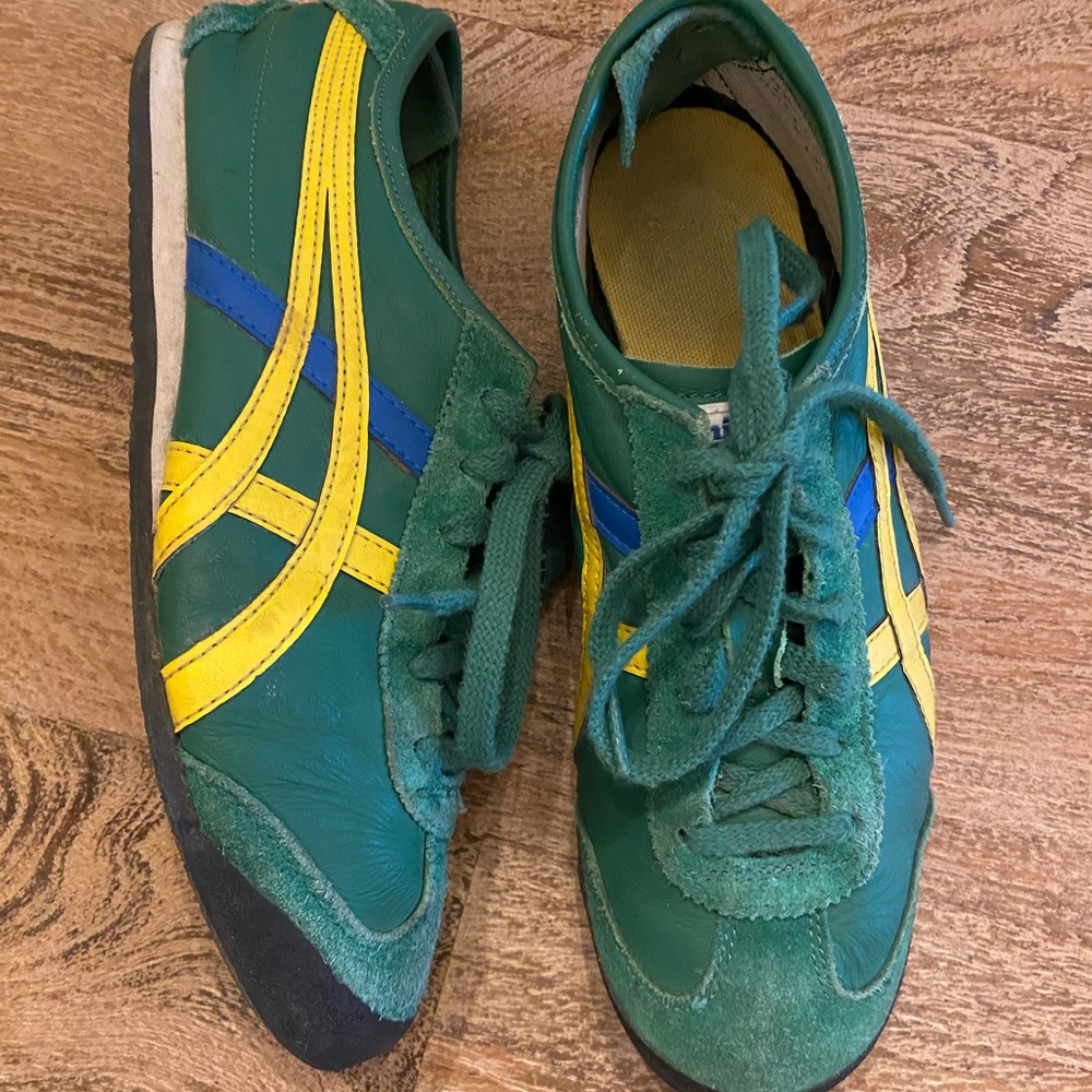 ONITSUKA TIGER MEXICO green yellow Used Men's Sneakers From Japan